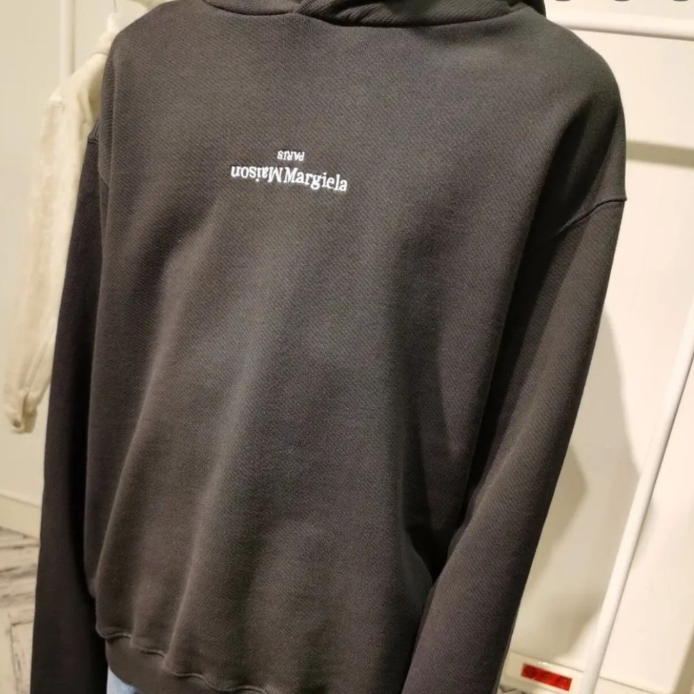 MAISON MARGIELA Black Resin Hoodie